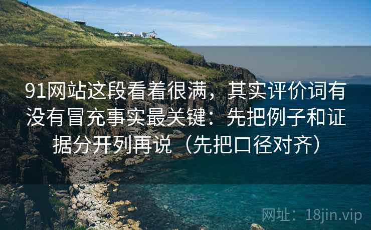 91网站这段看着很满，其实评价词有没有冒充事实最关键：先把例子和证据分开列再说（先把口径对齐）